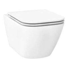 Унитаз подвесной безободковый WELLSEE Graceful Pro 520х360х360 мм белый глянцевый Унитаз подвесной безободковый WELLSEE Graceful Pro 520х360х360 мм белый глянцевый