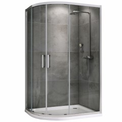 Душевой уголок ABBER Schwarzer Diamant 1100x900x1950 мм AG01119